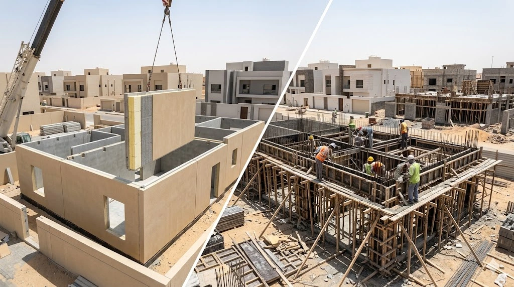 5 فروق بين Precast والتقليدي في اول خطوة
