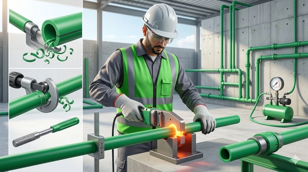 خطوات تركيب مواسير البولي بروبلين PPR