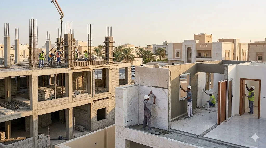 مقاولات القطيف للبناء العظم والبناء البريكاست 1 مقاول بناء عظم وتشطيب بالقطيف