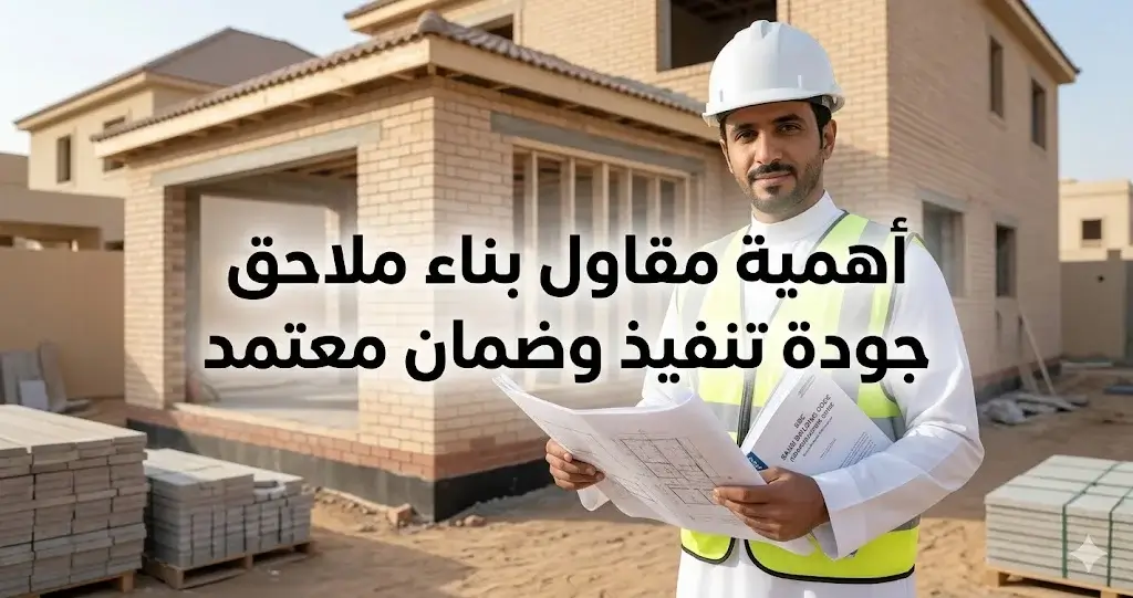 أهمية مقاول بناء ملاحق