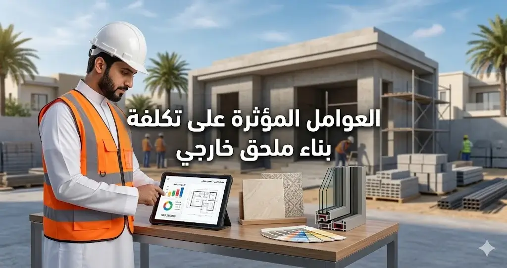 العوامل المؤثرة على تكلفة بناء ملحق خارجي